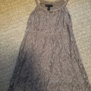 Gray lacy dress INC